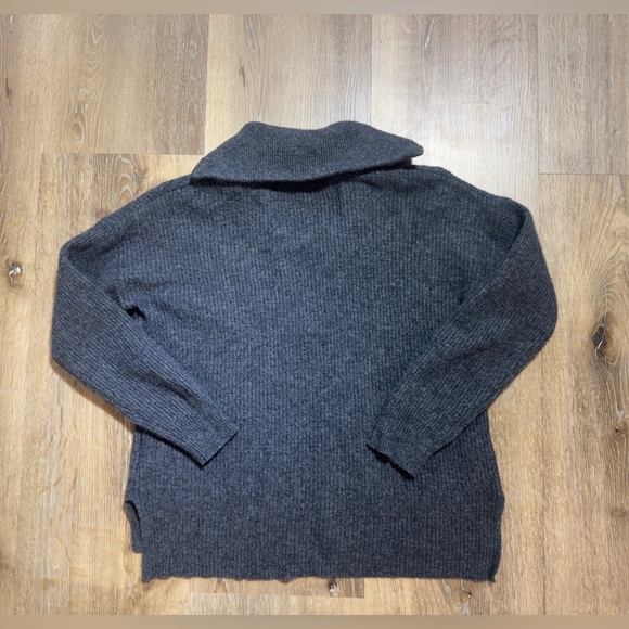 Madewell Charcoal Zip-Up Sweater - Picture 8 of 8